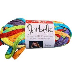 Starbella Fly A Kite Super Bulky Yarn 3.5 Oz / 100g 32 Yds Multicolor Acrylic Cr